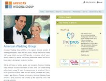 Tablet Screenshot of americanweddinggroup.com